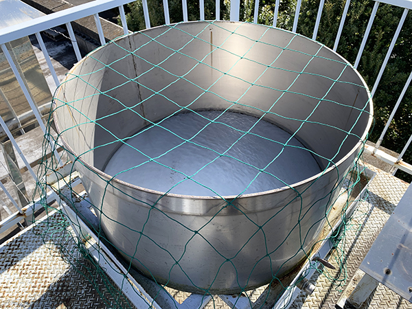ステンレス製大型水盤の写真